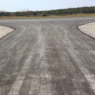 Improved Oilfield Entrance on Hwy 137