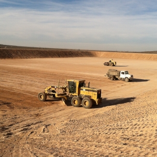 Building Frac Pit